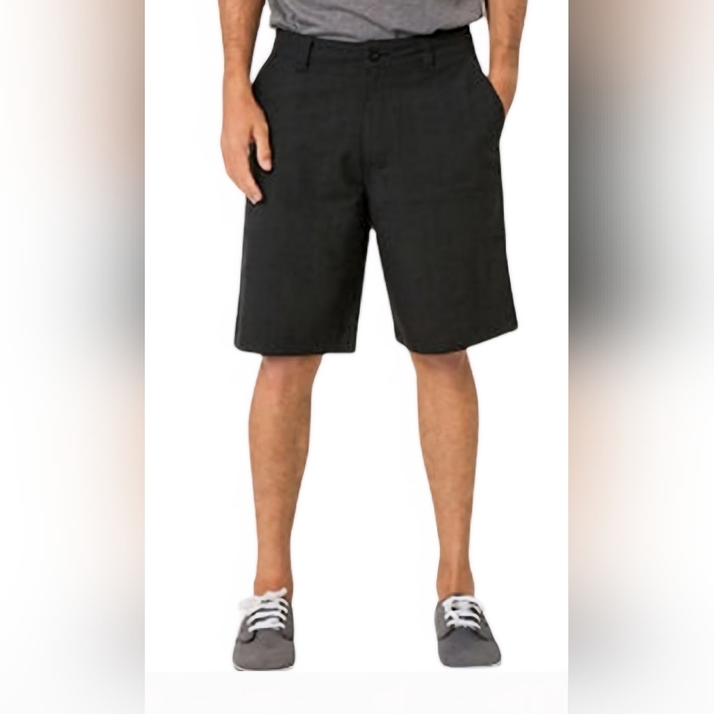 O'Neill Men's Stretch Walkshort Black w/ Micro Plaid Design Size 40